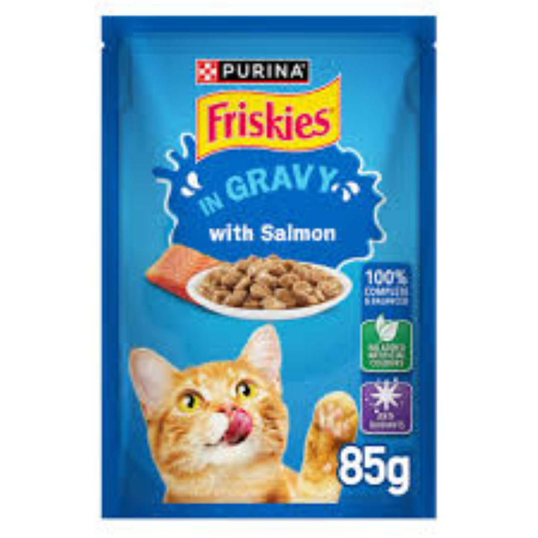 FRISKIES CAT SALMON GRAVY 85G